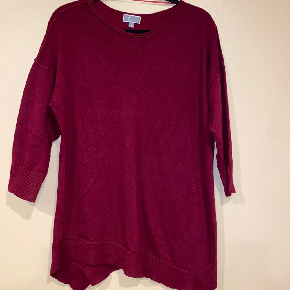 Red long sleeve sweater